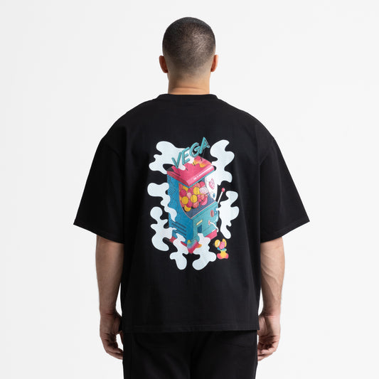 Lucky drop vending tee black